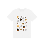 Halloween-themed organic cotton t-shirt showcasing stylish swagger for a sustainable fashion statement.