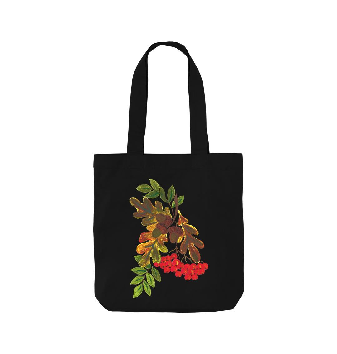 Black Rowan Berries Tote