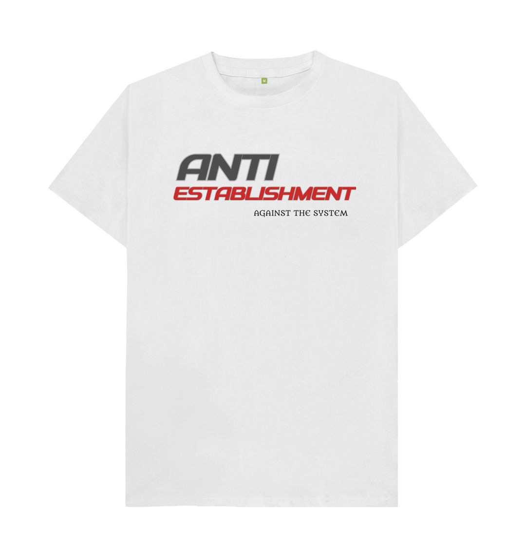 White Anti-Establishment Tee