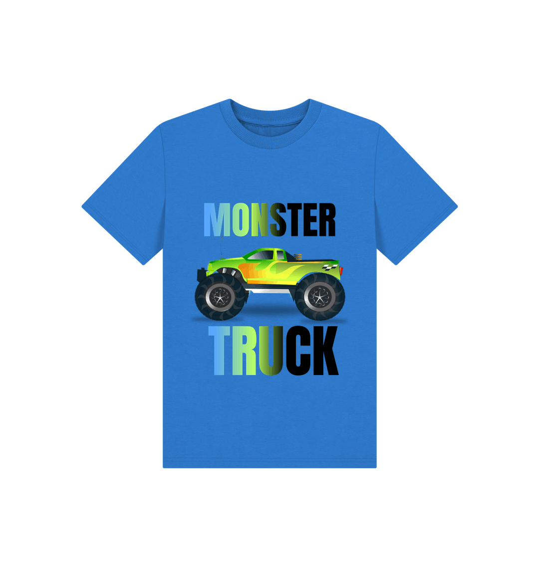 Monster Truck swagger graphic on Monster Truck Tee, showcasing bold design and rugged style for enthusiasts.