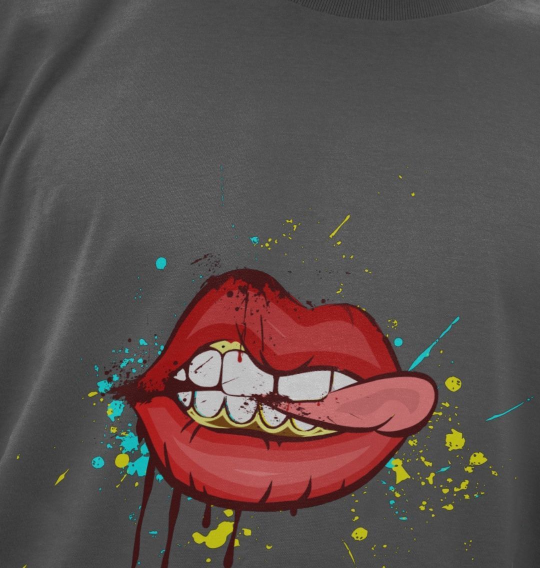 Red Cheeky Lips Tee