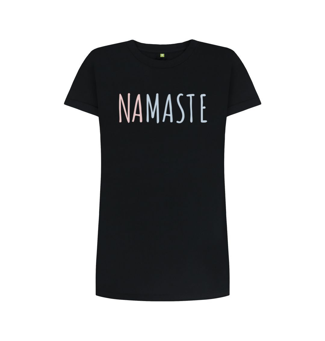 Black Namaste Tee Dress