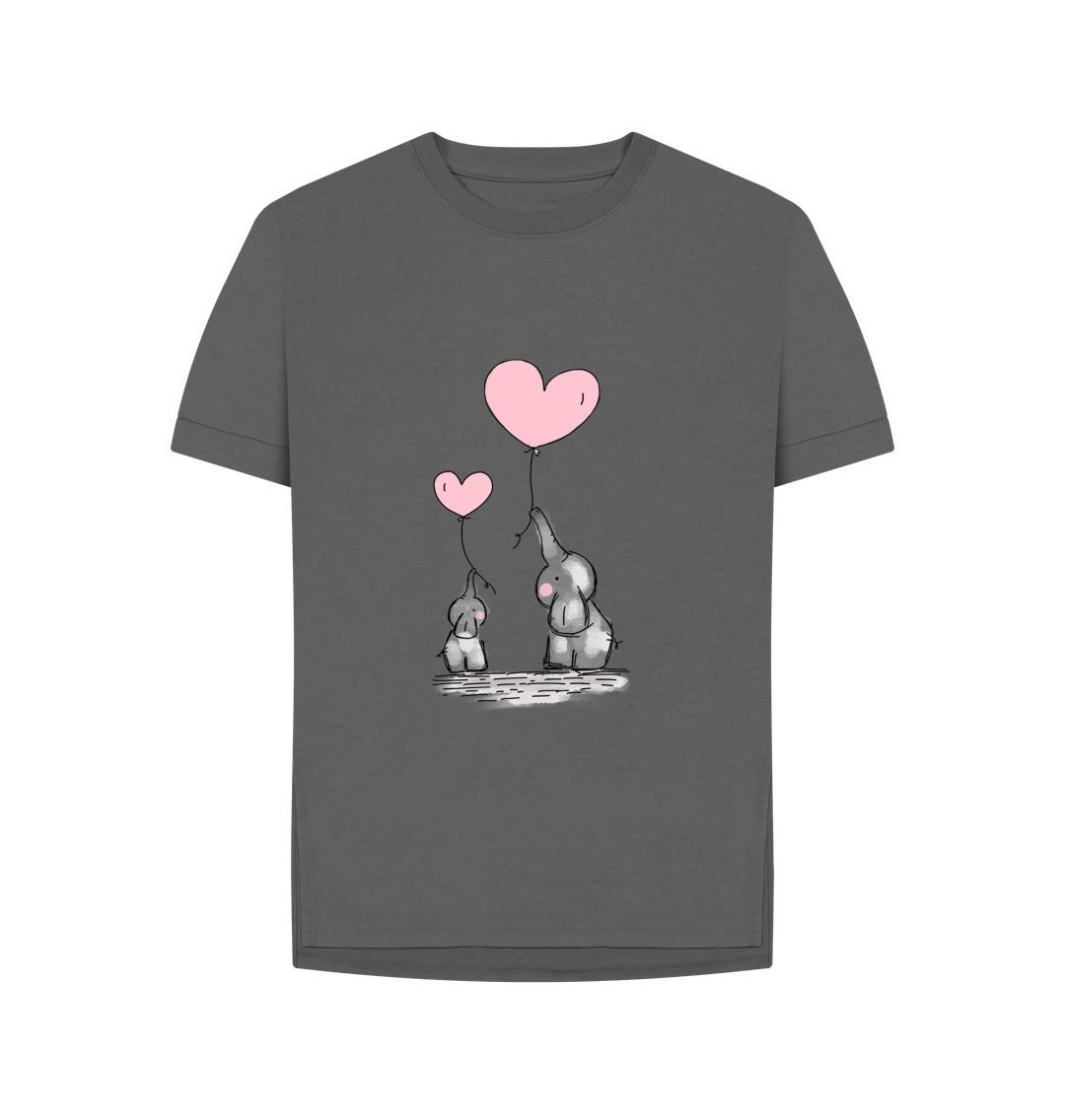 Slate Grey Women's Love Mini Me Relaxed Fit Tee