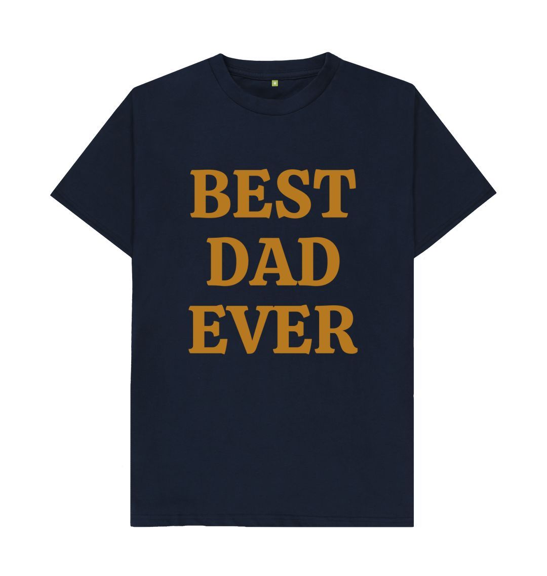 Navy Blue BEST DAD EVER  BIG TEE