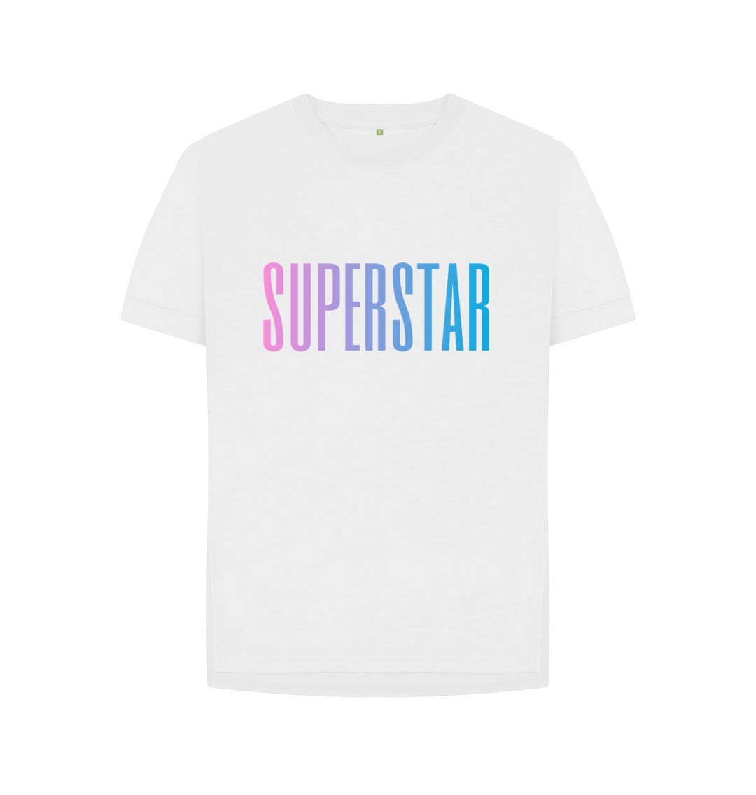 White Superstar Tee