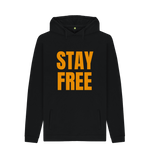 Black Printed Hoody Front