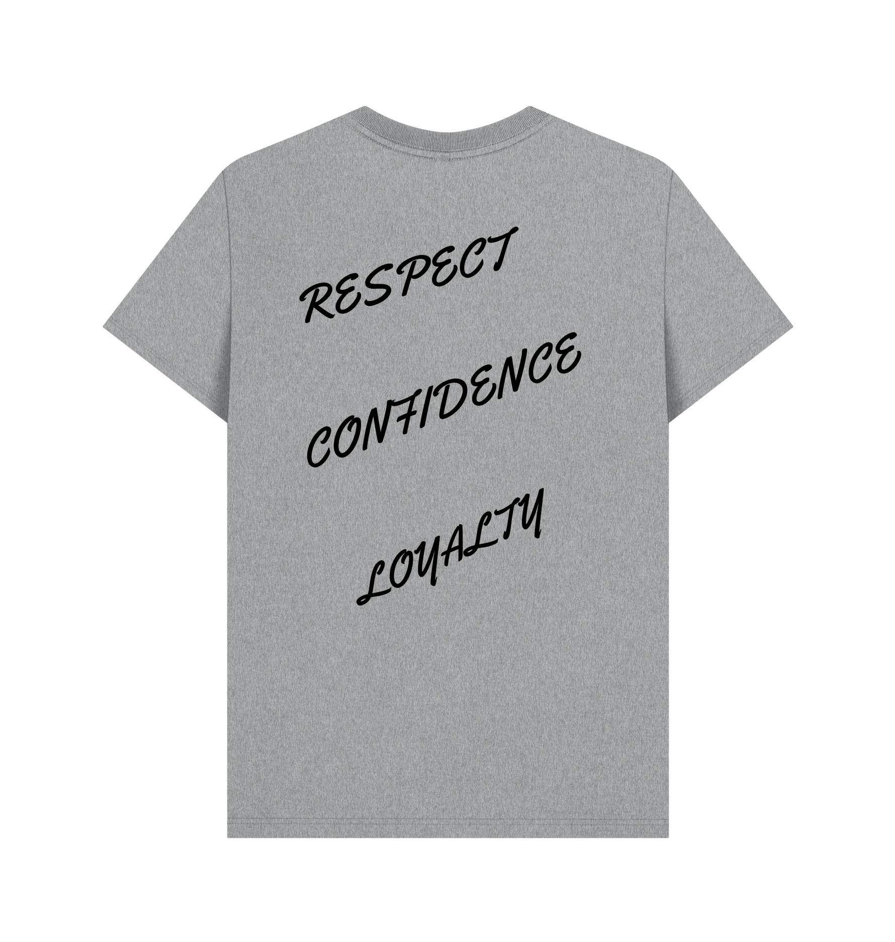 Athletic Grey Printed T-shirt Back