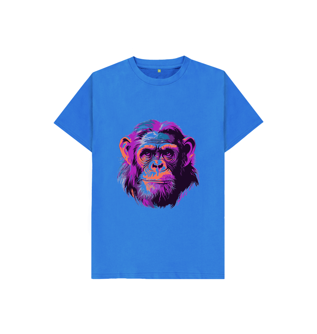 Bright Blue Wild Chimp Tee