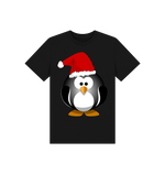 Black Christmas Fun Penguin Tee