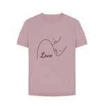 Mauve People Love Relaxed Fit Tee