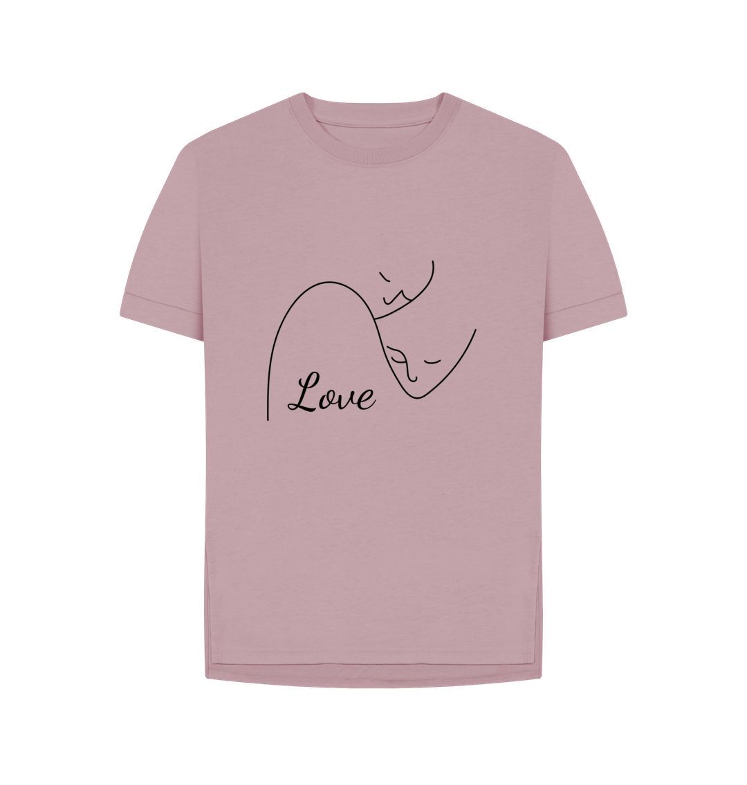 Mauve People Love Relaxed Fit Tee