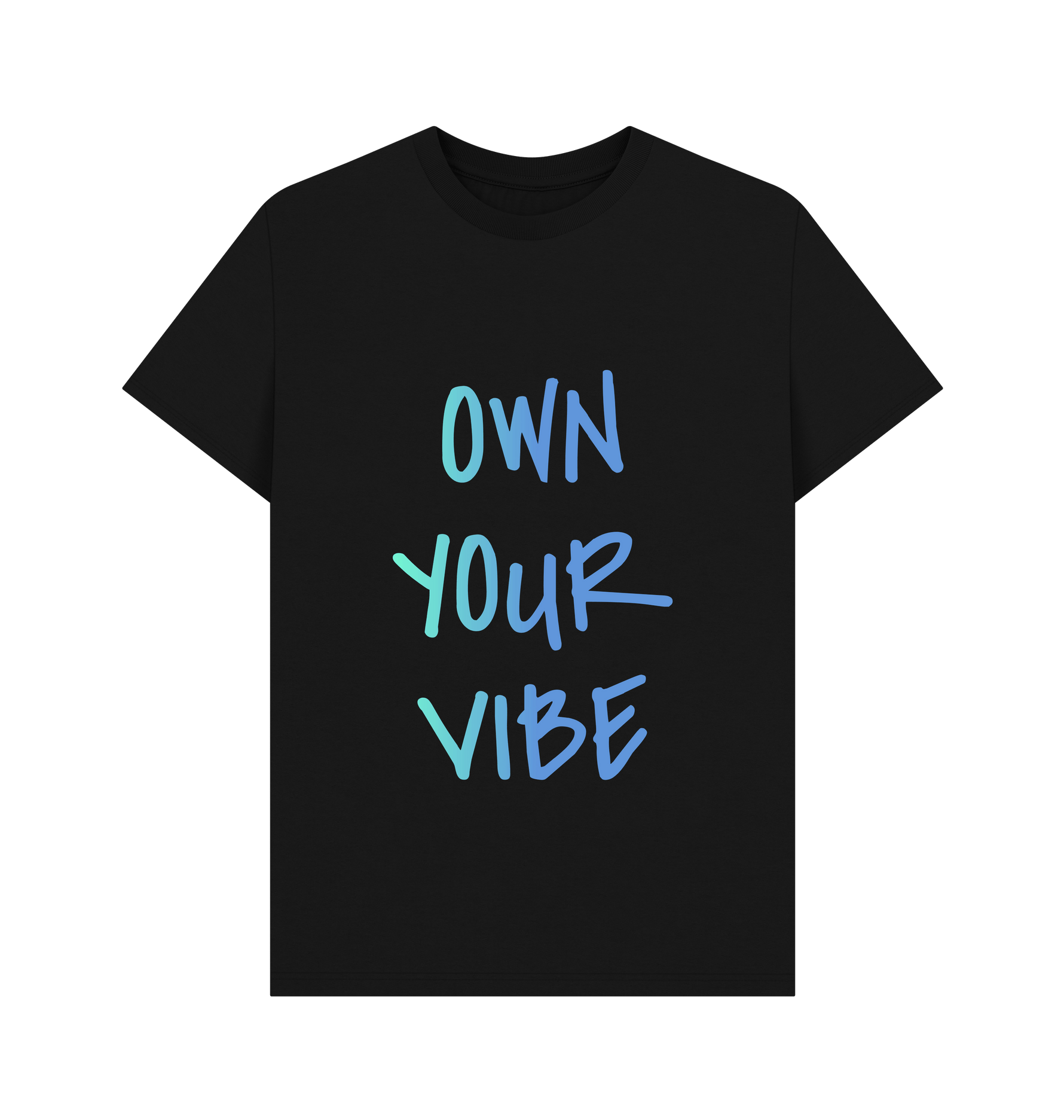 Black Printed T-shirt Front