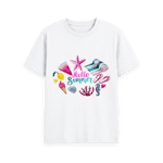 White Printed T-shirt Front
