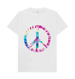 White Peace Out Tee