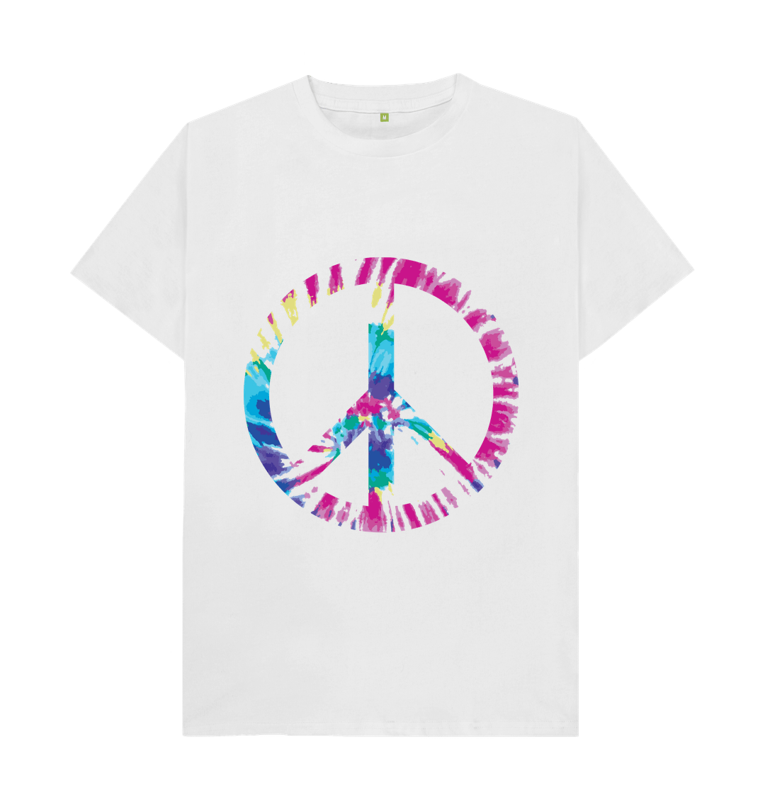 White Peace Out Tee