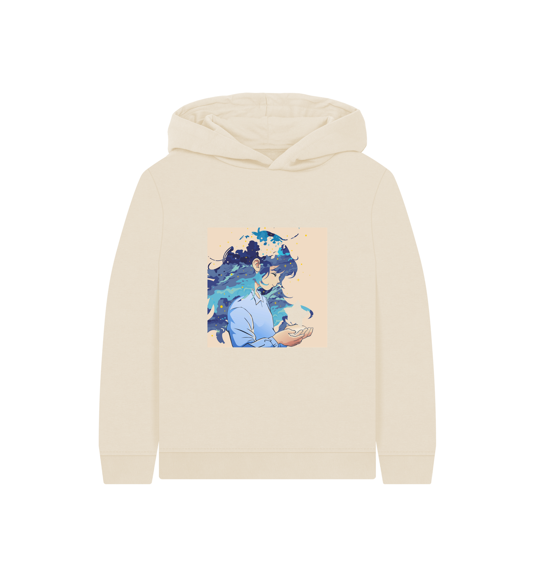 Oat Printed Kids Hoodie Front