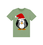 Sage Christmas Fun Penguin Tee