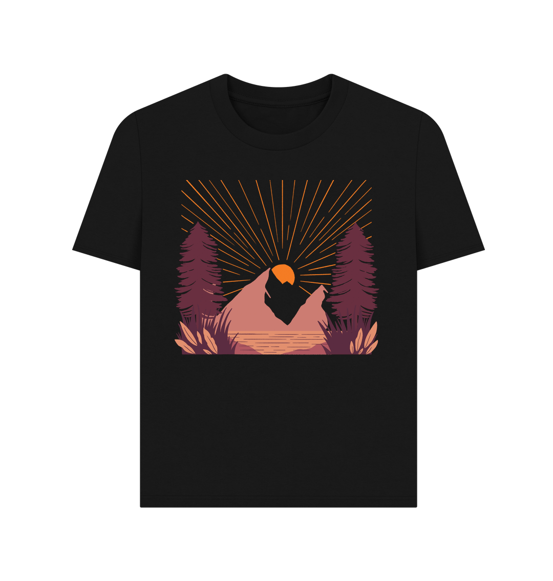 Black Sun And Mountains Tee