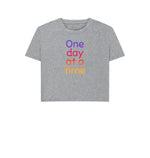 Athletic Grey One Day At A Time Boxy Tee