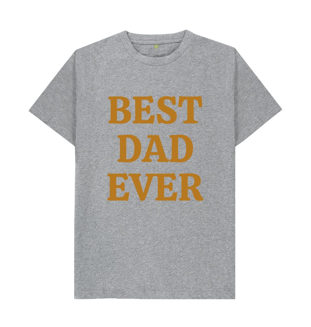 Athletic Grey BEST DAD EVER  BIG TEE