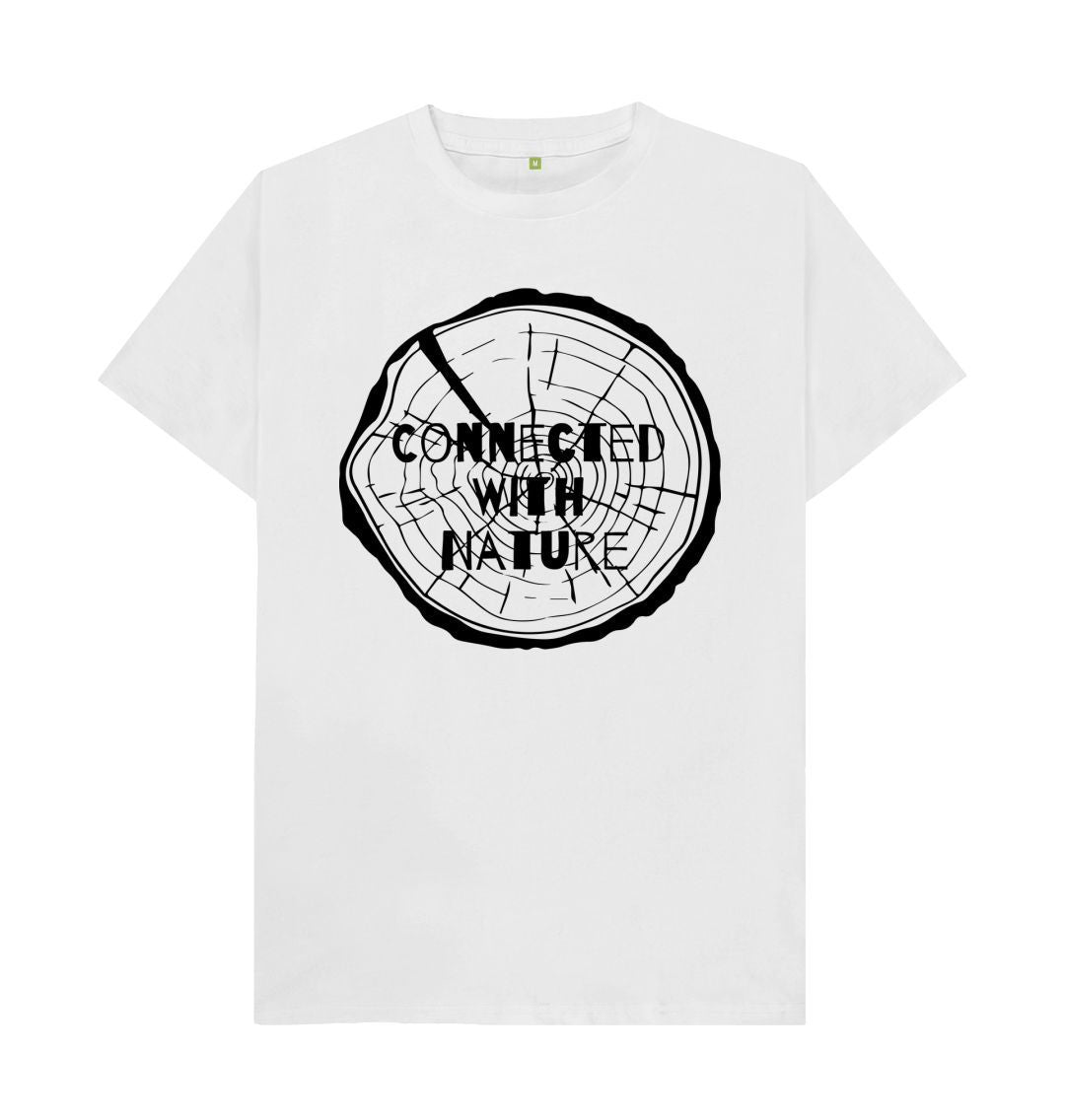 White Connected With Nature Tee