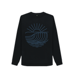 Black Printed Sweater Front