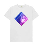 White Purple Wolf Tee