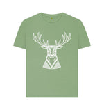 Sage White Reindeer Tee