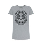 Athletic Grey Geometric Lion Tee Dress