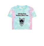 Pastel Tie Dye Ghouls Fun Boxy Tee