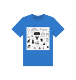 Bright Blue Christmas Doodles Tee