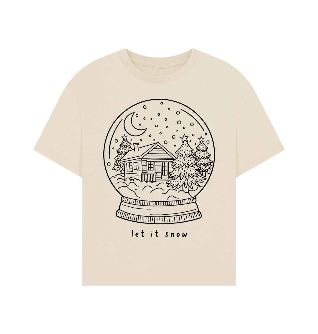 Oat Let It Snow Oversized Tee