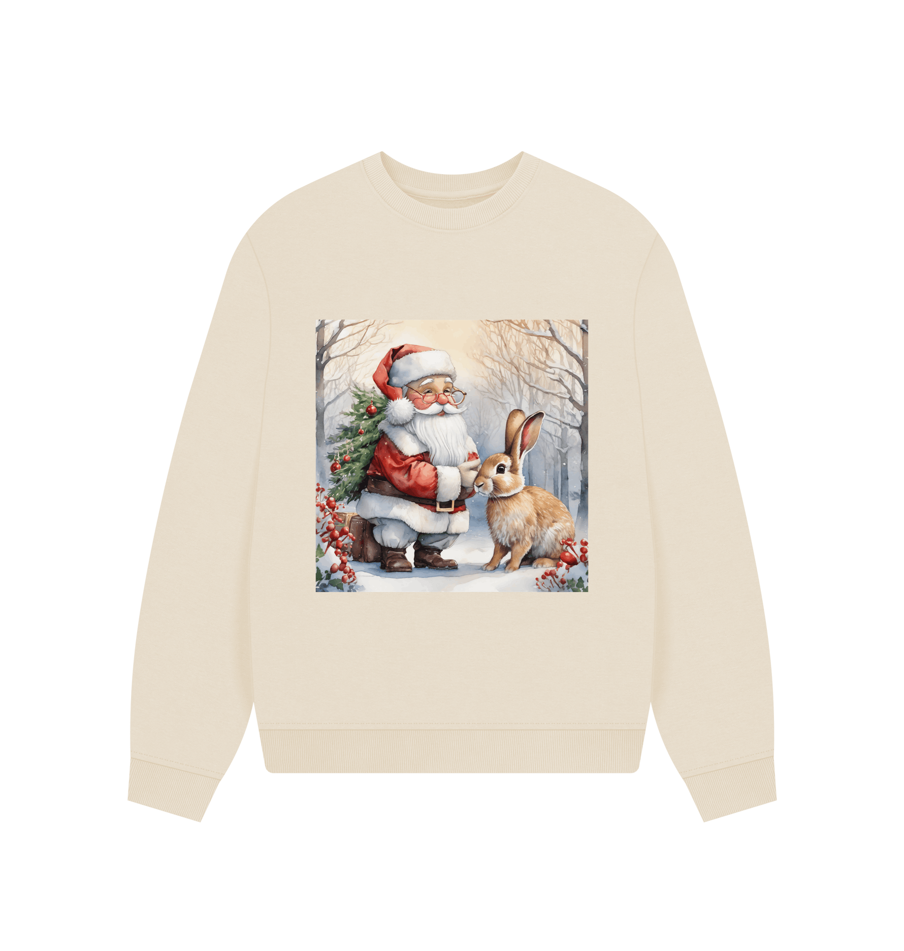 Oat Printed Sweater Front