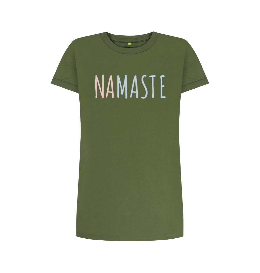 Khaki Namaste Tee Dress