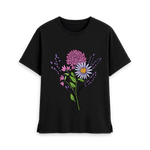 Black Printed T-shirt Front