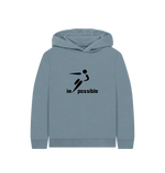 Stone Blue I'm Possible Footballer Hoodie