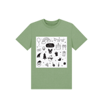 Sage Christmas Doodles Tee