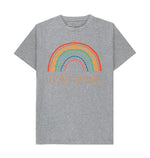 Athletic Grey Rainbow Love Wins Tee