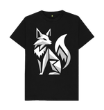 Black White Fox Tee