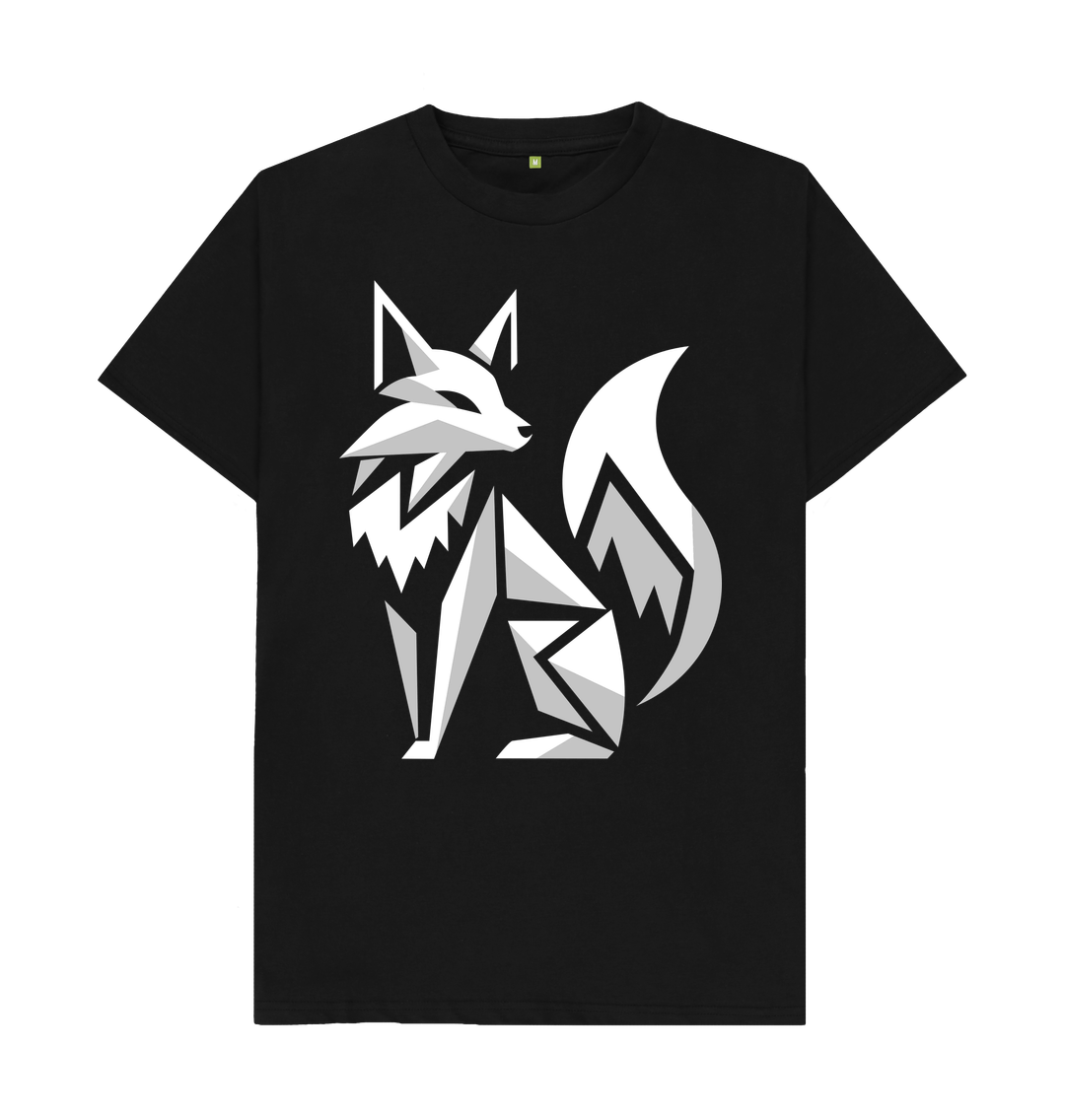 Black White Fox Tee