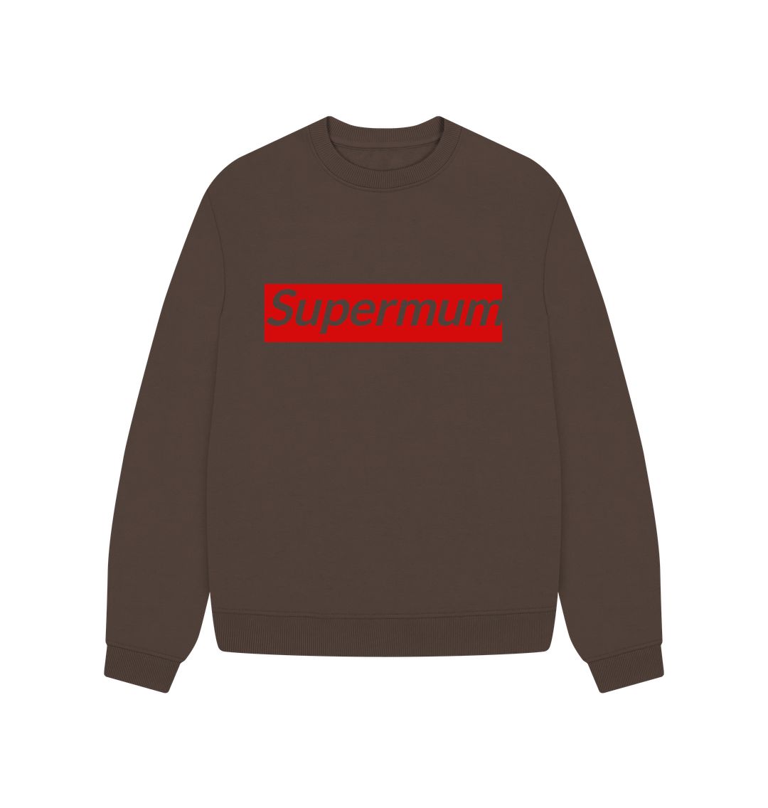 Chocolate Supermum Oversized Jumper