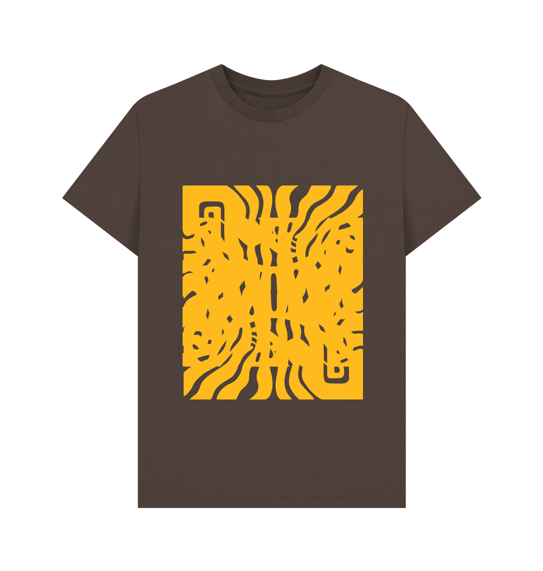 Golden Labyrinth tee showcasing premium quality and stylish Love Your Swagger design for confident fashion lovers