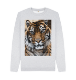 Grey Recycled Printed Sweater Front