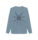 Stone Blue Spider Crew Neck Sweatshirt