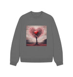 Slate Grey Tree Love Oversized Jumper