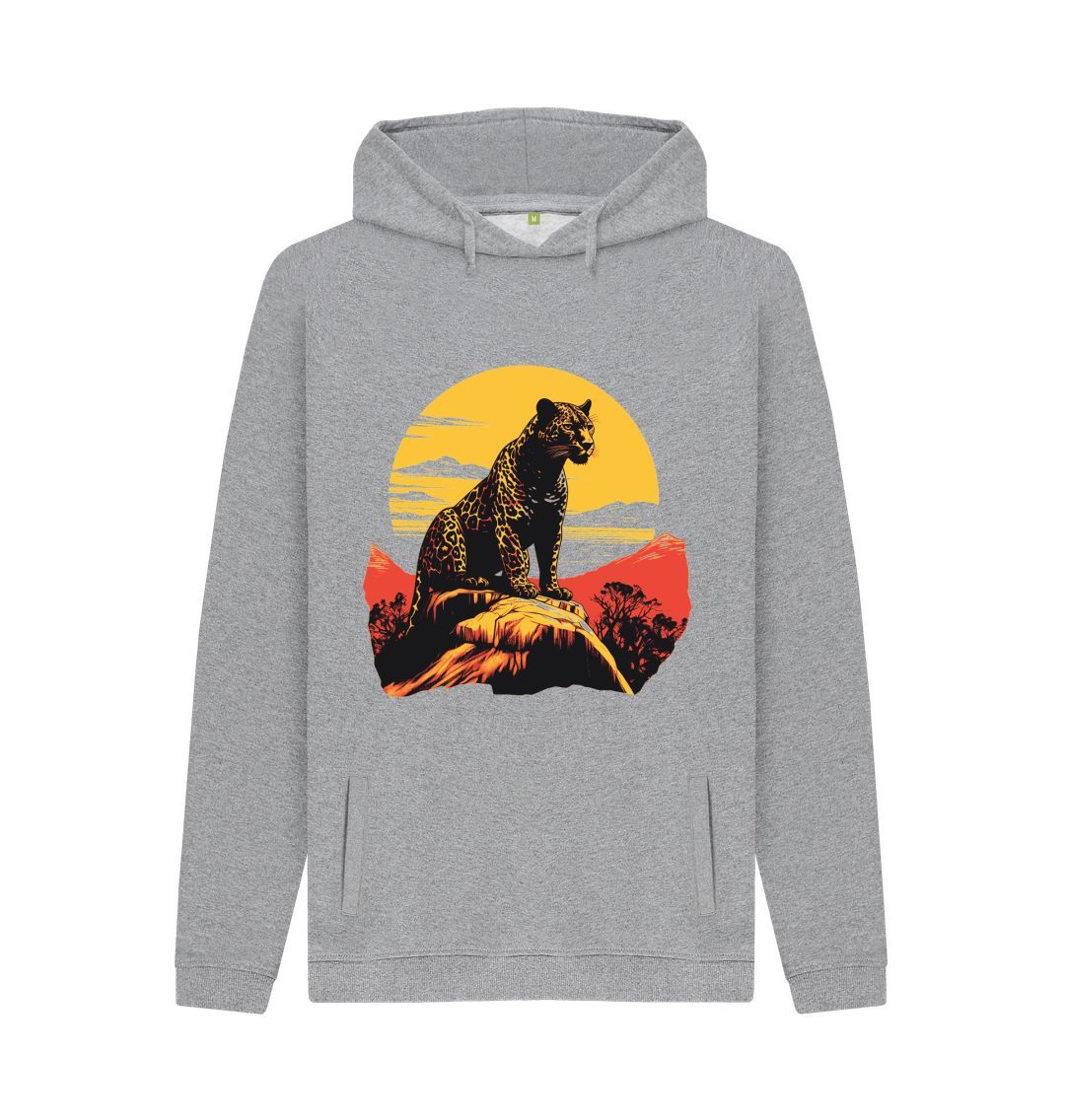 Light Heather Sunset Cheetah Hoodie