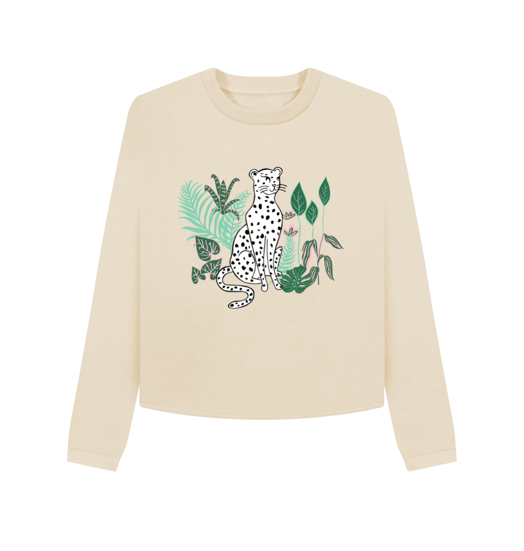 Oat Printed Boxy Jumpers Front