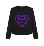 Black Printed Boxy Jumpers Front