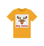 Mustard Reindeer Merry Christmas Tee