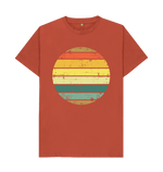 Rust Sunset Stripy Tee